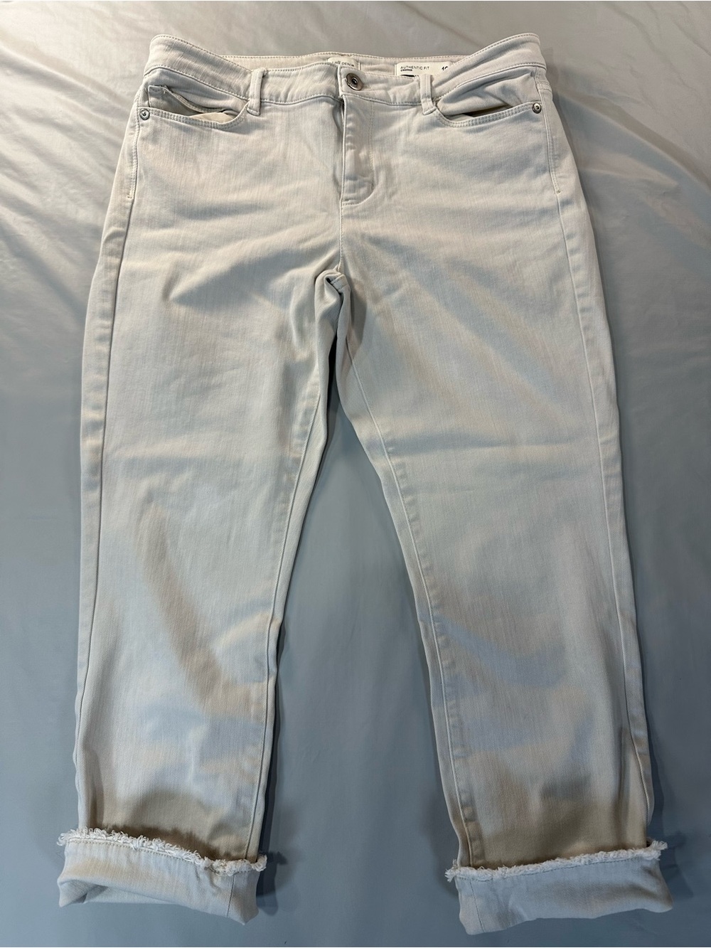 J. Jill Cream Ankle & Cropped Jeans